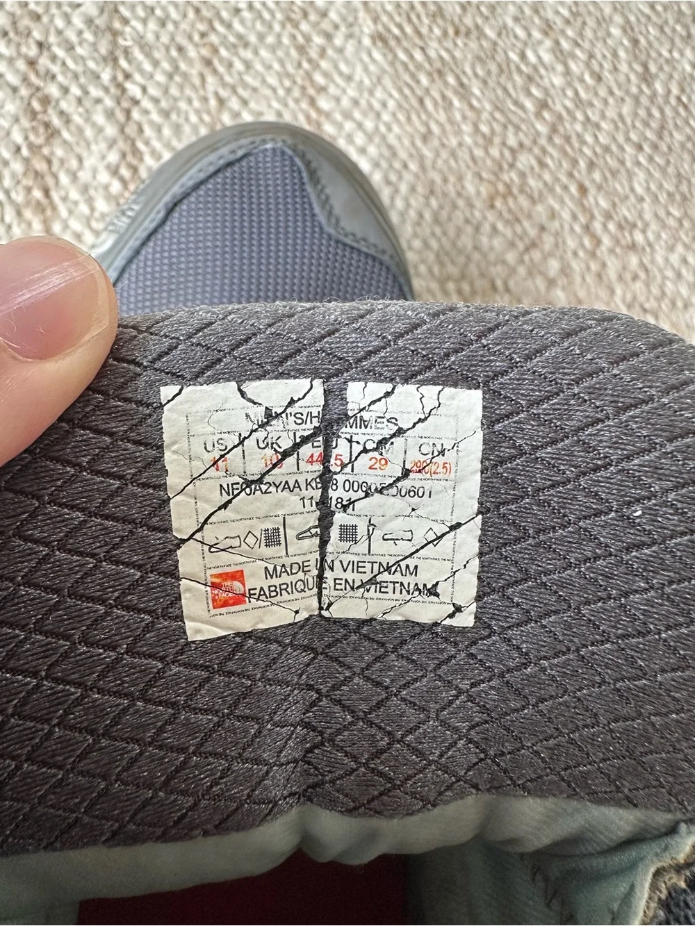 The North Face Men’s Gray Hiking Boots